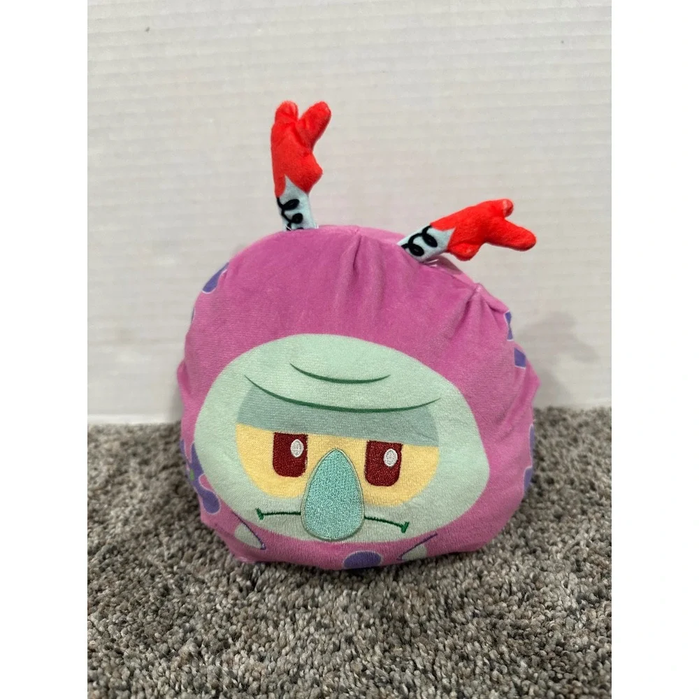 Reversible Plush TeeTurtle Unisex Pink Excellent SpongeBob Squidward Mood Toy